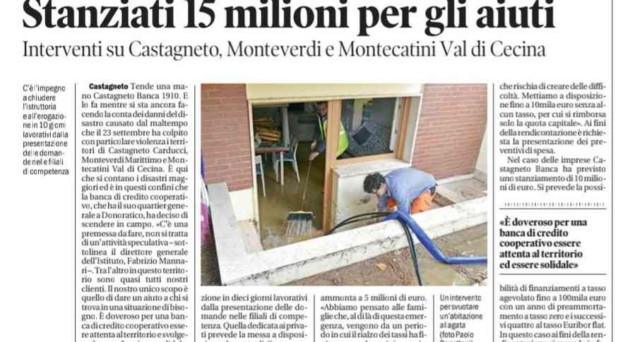 Alluvione Donoratico Castagneto